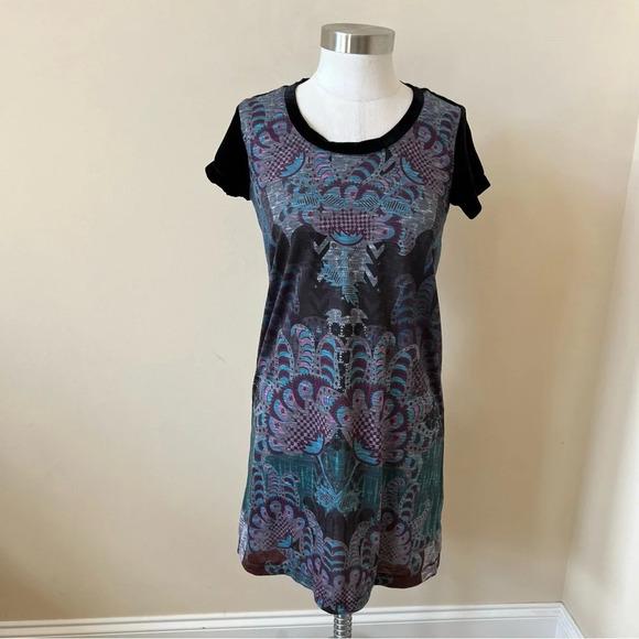 Custo Barcelona patterned short sleeve dress 17969 - Picture 2 of 12